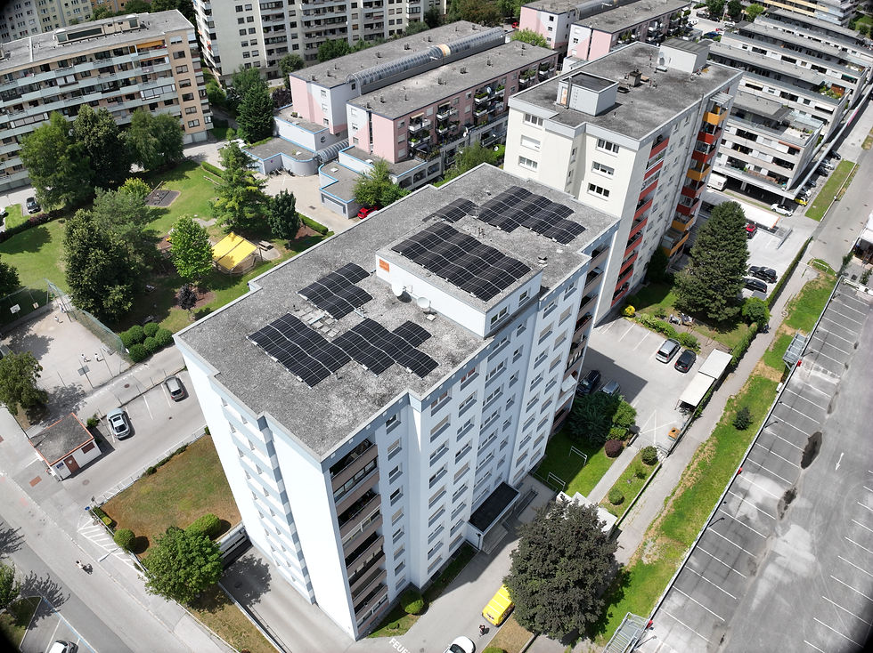 PV-Dachanlage Tigewosi Steinbockallee in Innsbruck