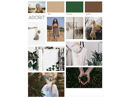 Earthy and natural moodboard