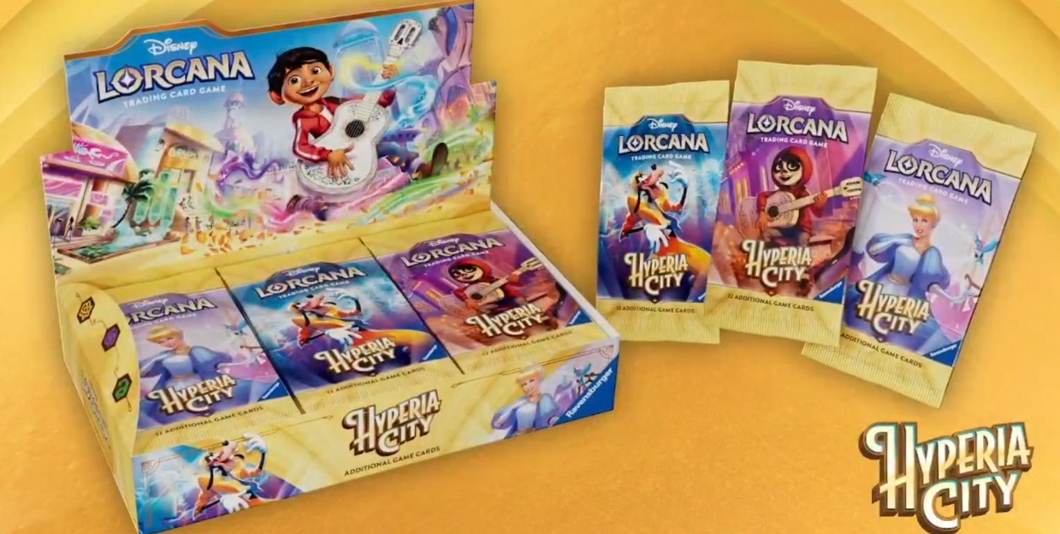 Disney Lorcana Hyperia City Booster Display