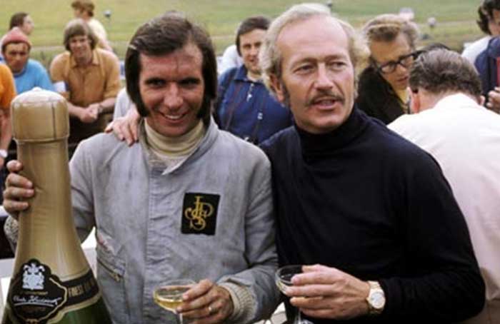 Emerson Fittipaldi e Colin Chapman - Brands Hatch,1972