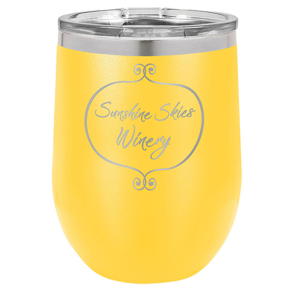 Thumbnail: Custom Engraved Polar Camel 12 oz Stemless Wine Glasses 2