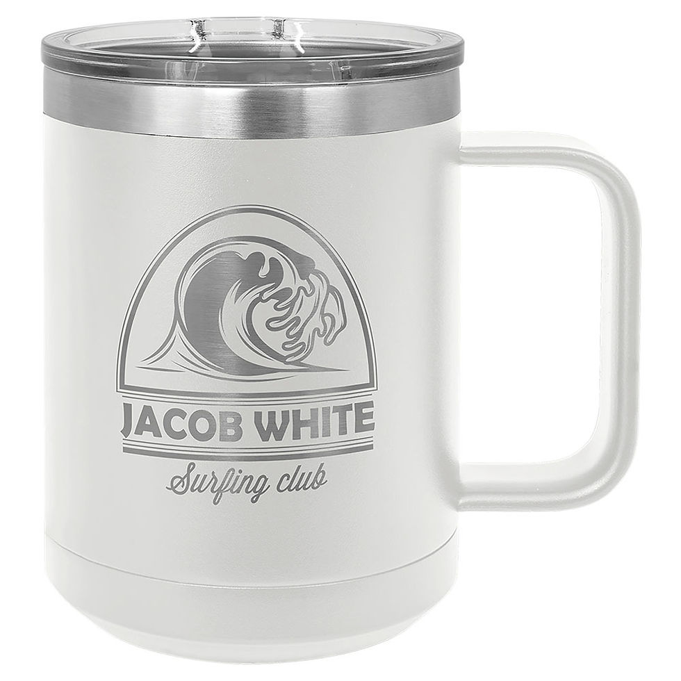 Thumbnail: Custom Engraved Polar Camel 15 oz Mugs 2