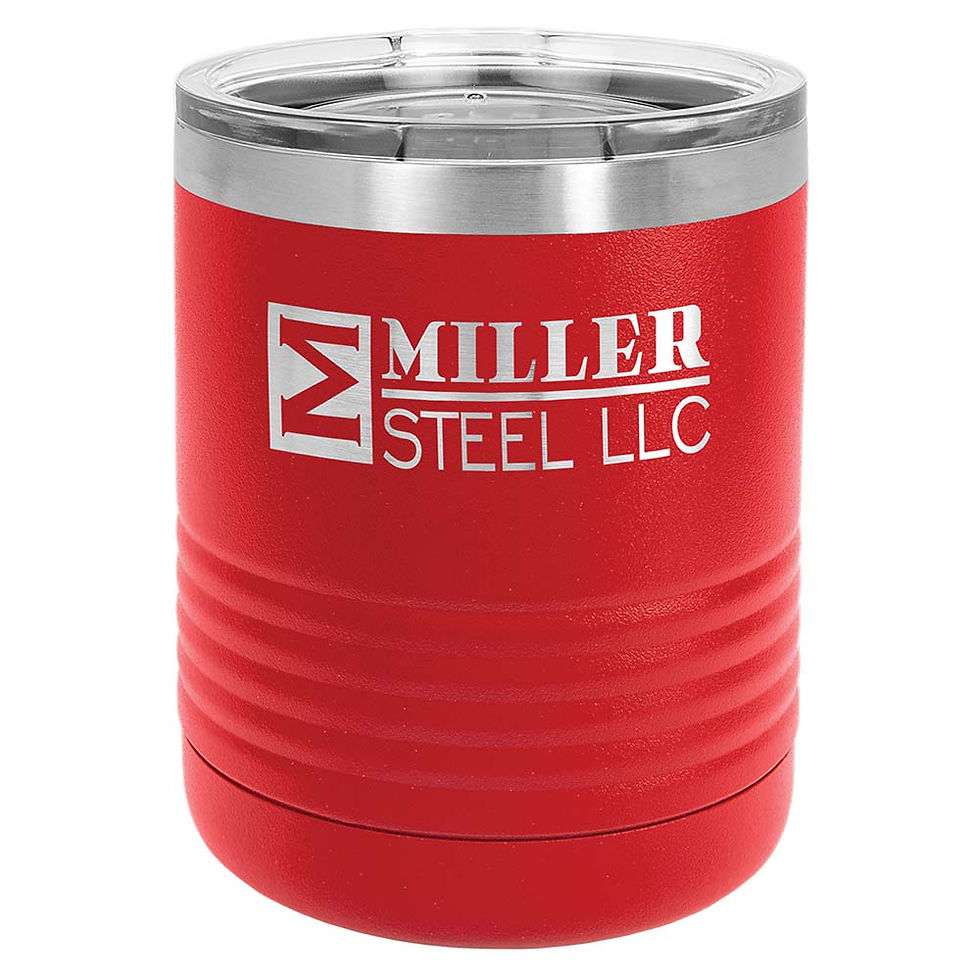 Thumbnail: Custom Engraved Polar Camel 10 oz Powder Coated Tumbler