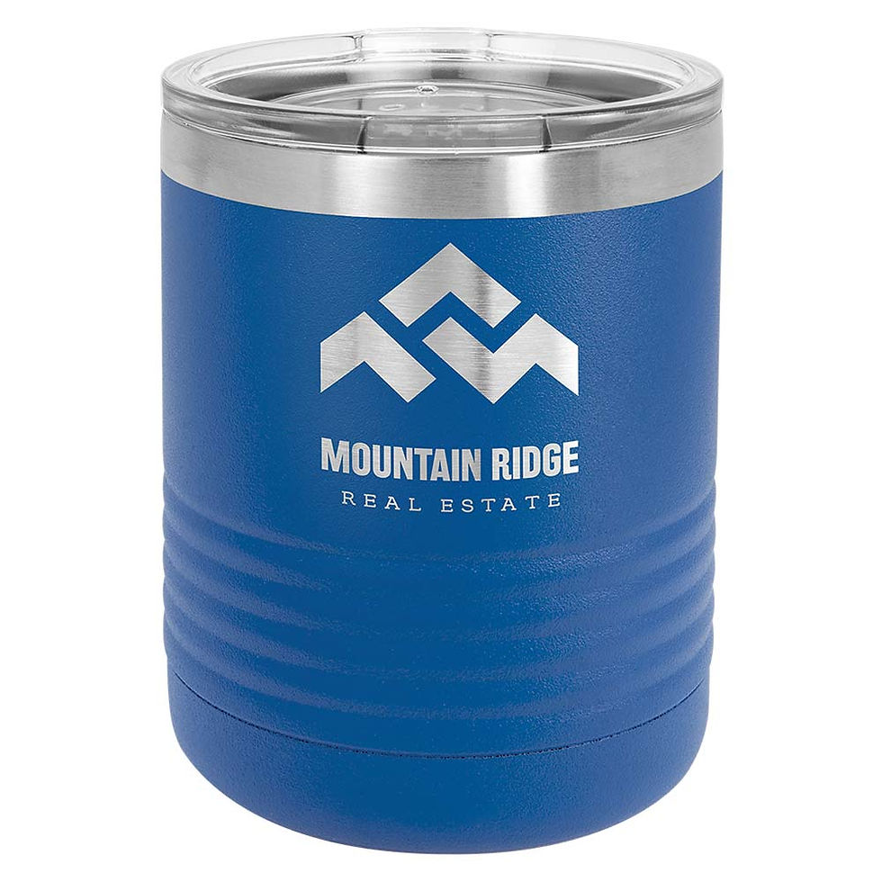 Thumbnail: Custom Engraved Polar Camel 10 oz Powder Coated Tumbler