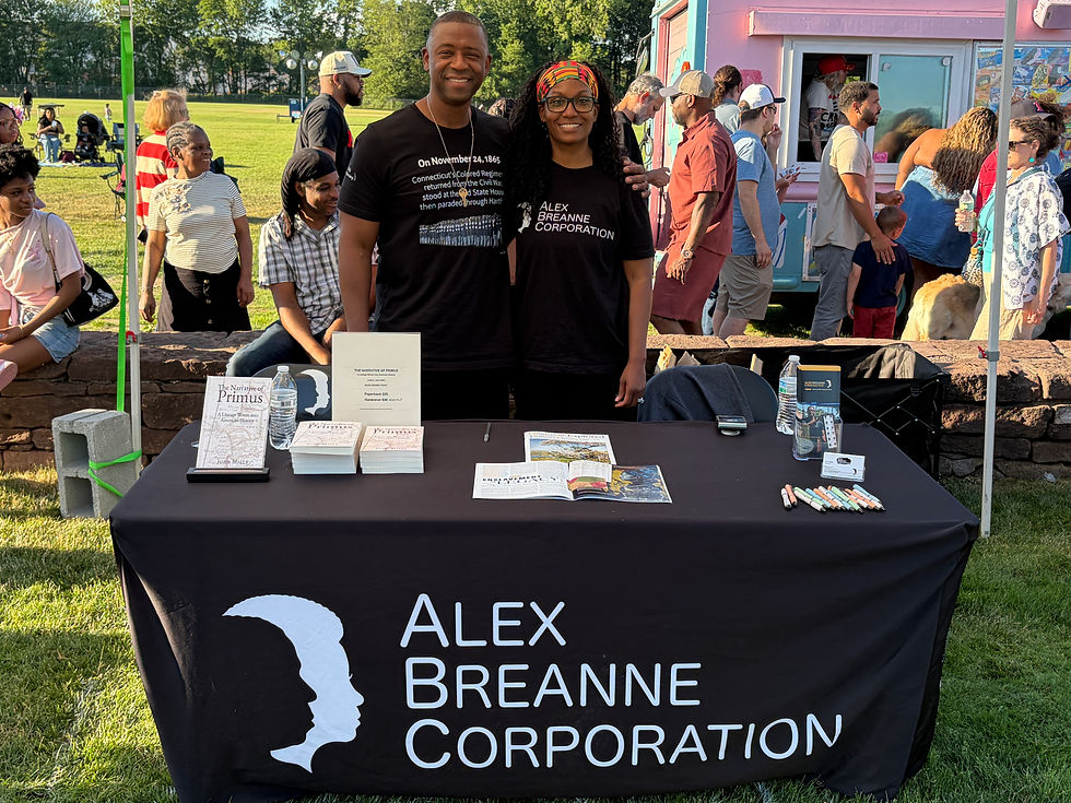 Alex Breanne Corporation’s Founders John and Erica Mills promoted John’s newly released book, The Narrative of Primus: A Lineage Woven into American History. The non-profit provides “research, interrogation and presentation of lesser known stories representing the life experience of the American enslaved, presented from an African American perspective,” according to their website, alexbreanne.org.