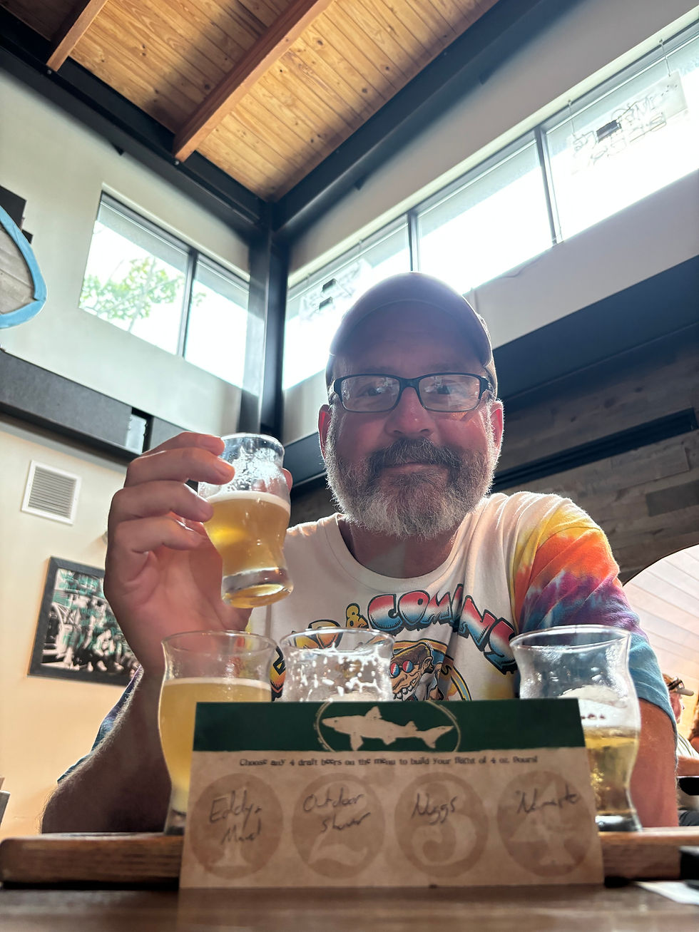 Dan in the summer of 2024 at Dogfish Head brewery in Rehoboth Beach, DE. He loved a good craft beer, particularly IPAs.