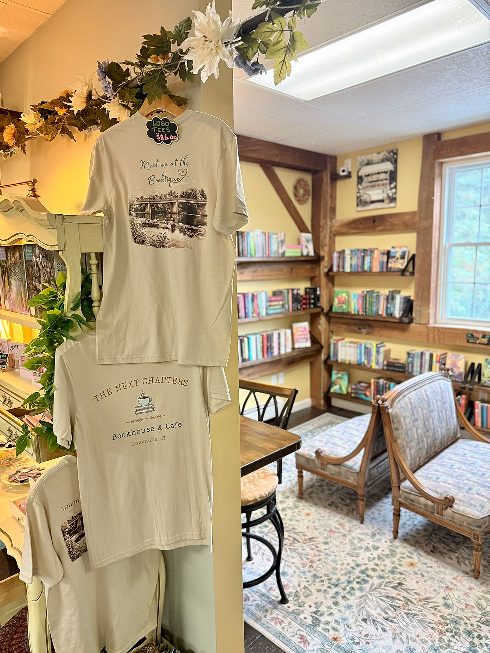 T-shirts and other gifts are available at The Next Chapters Bookhouse & Café.