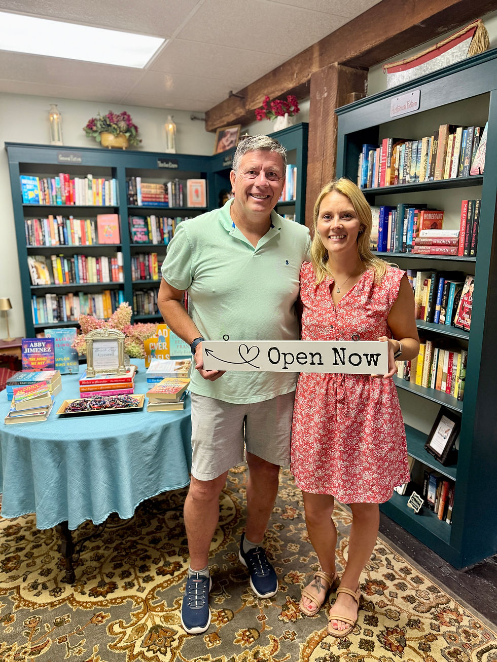 Farmington residents Paul Stepka and Lana Van Valkenburgh have opened The Next Chapters Bookhouse & Café on River Road in Unionville next to Riverfront Miniature Golf and Ice Cream.