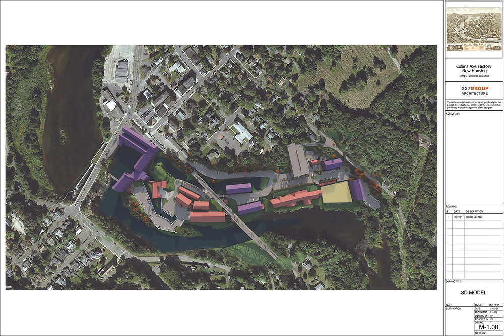 This rendering shows an overall concept plan for the property.