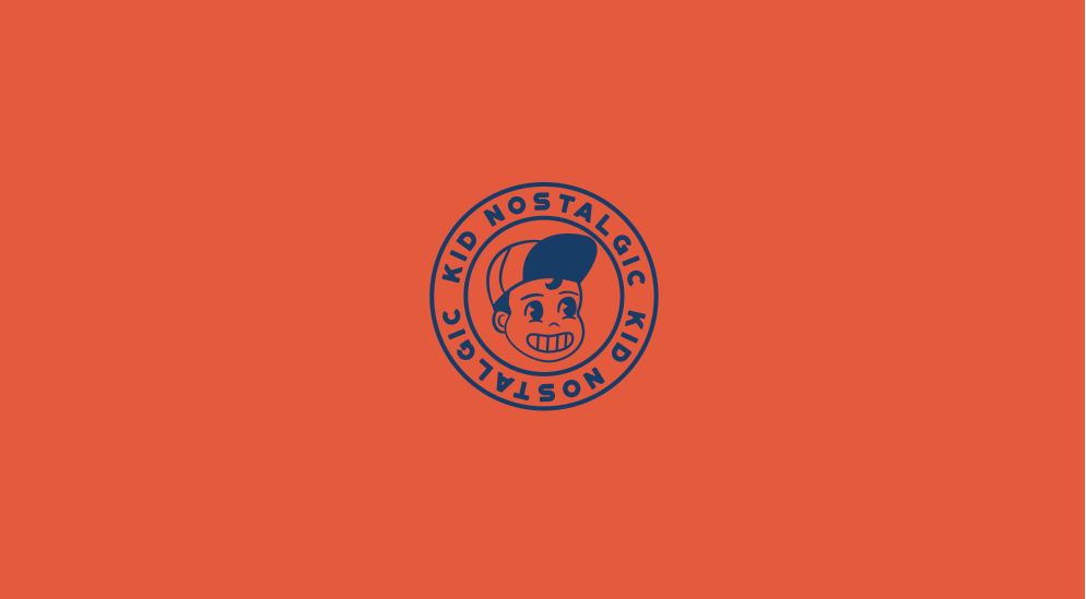Kid Nostalgic Brand idenity - Logo colour variations