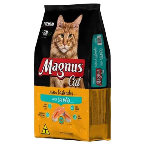 Ração para Gatos Adultos Sabor Salmão Magnus 10,1kg