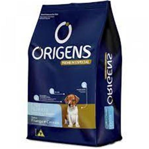 Ração Seca Origens Premium Especial Frango e Cereais Cães Filhotes 1kg