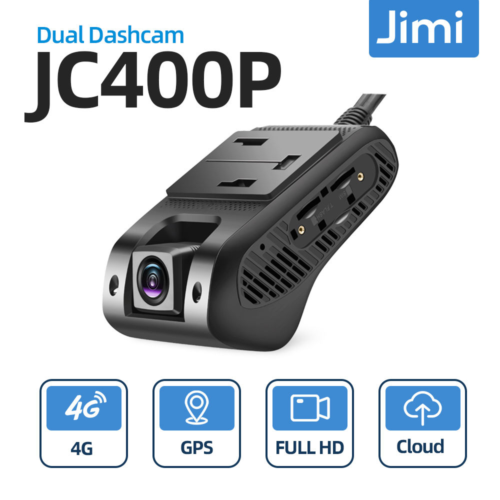 Jimi JC400P 4G Car Camera With Live Stream1080P Dual Cameras GPS Tracking Wifi H