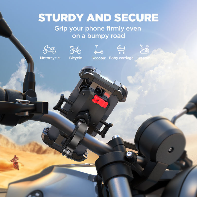 Thumbnail: Joyroom Motorcycle Phone Mount Upgrade Bike Phone Holder Ultra-Stable Bicycle Ph