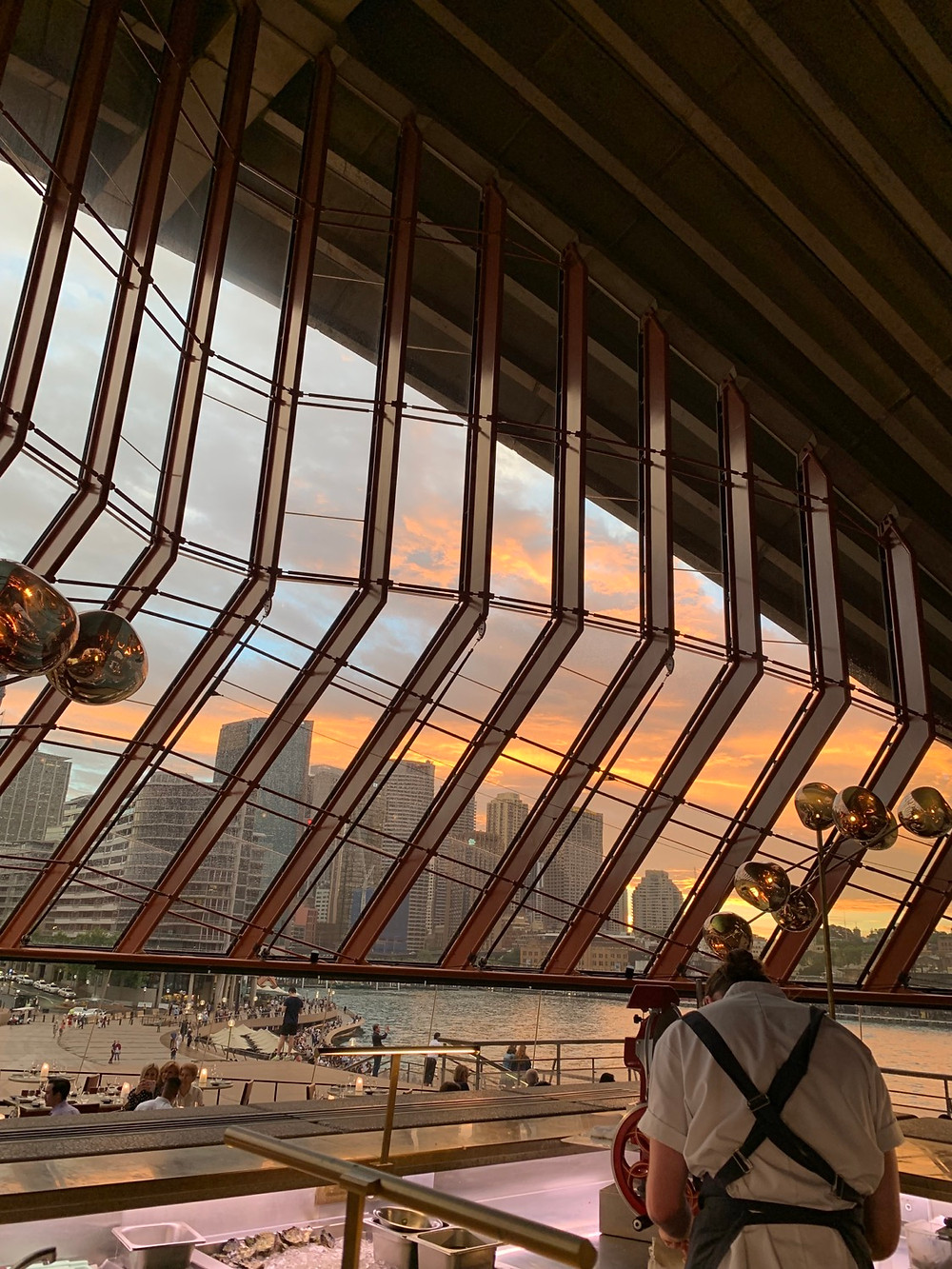 Bennelong Restaurant and Bar at the Sydney Opera House at Sunset