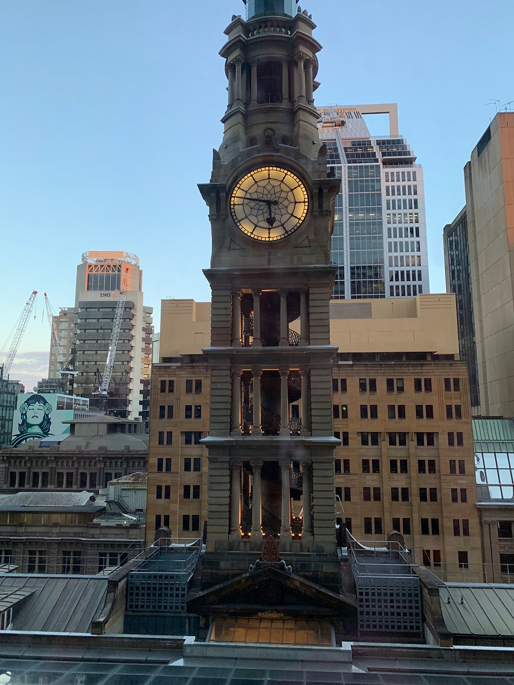 Hotel Window view of Sydney from the Sydney Westin Hotel