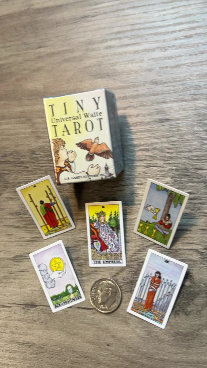 Thumbnail: Tiny Universal Waite Tarot cardboard box