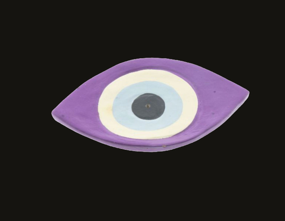 Evil Eye Incense Holder (wood)