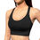 Thumbnail: Model wearing Eleka Sports Bra with Inserts