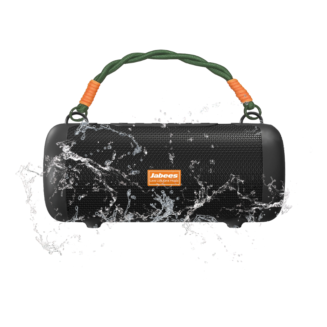 Coluna de Som Portátil para Ambientes Exteriores WHALE com Bluetooth e Resistente à Água IPX7