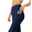 Thumbnail: High Waist Yoga Leggings - Navy Blue