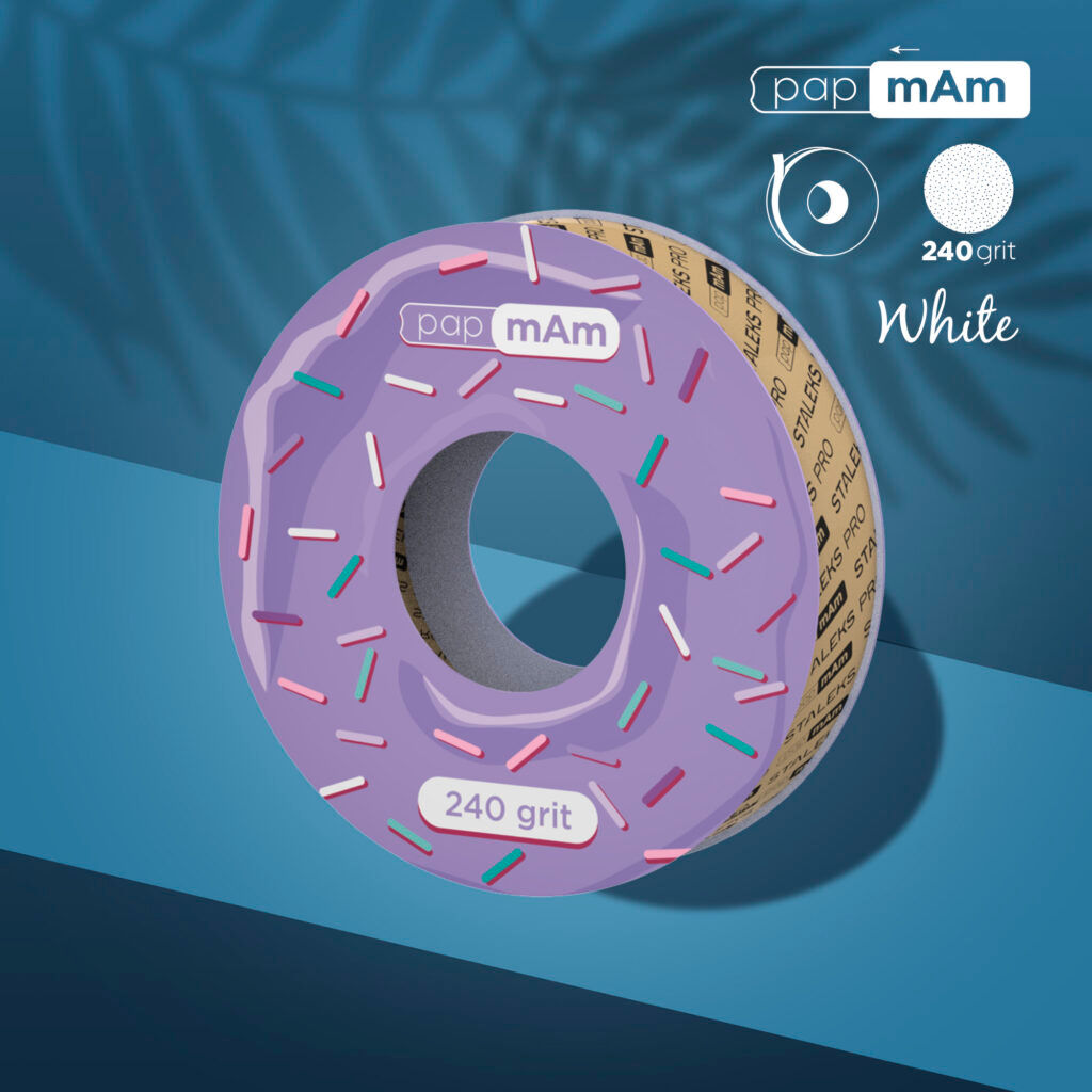 PAP MAM EXPERT WITHOUT PLASTIC CASE 240 GRIT
