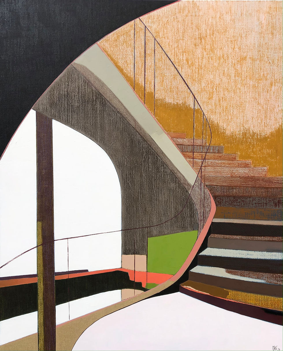 Escalier au vert