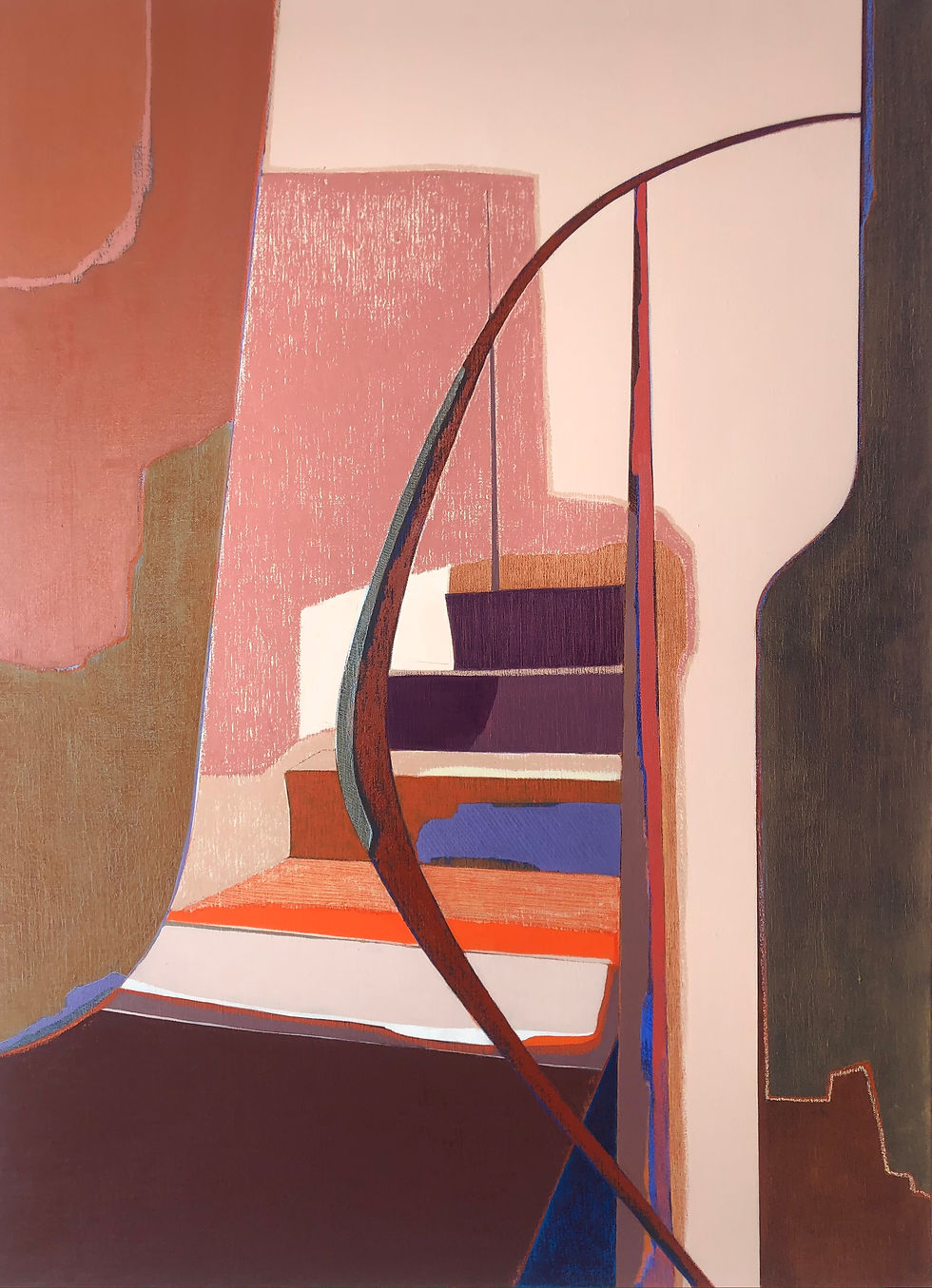 Escalier rose