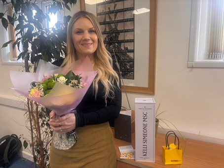 Well done to Kelli on graduating with her MSc in Quantity Surveying — a fantastic achievement