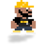 8-Bit Brian in Wick-ed shirt and hat