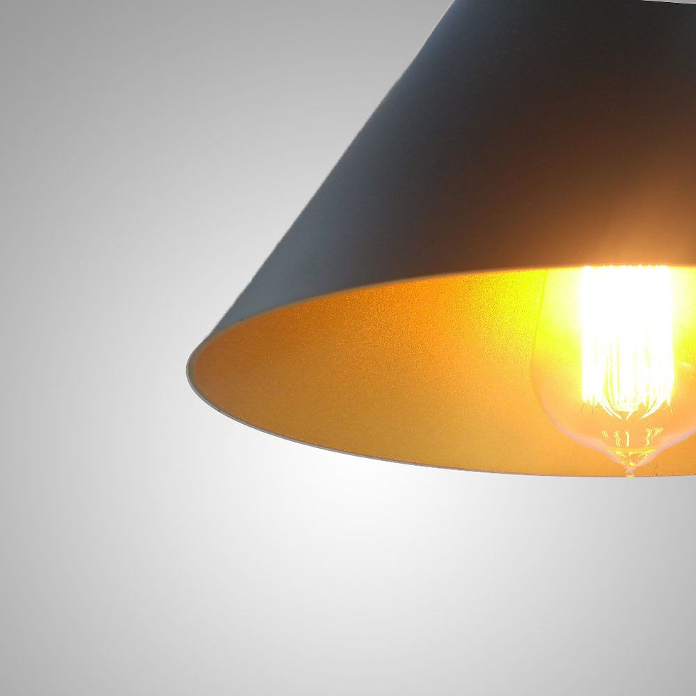 Miniatura: Pendente Minas Gerais Cone PQ 180x180mm PT/Cobre