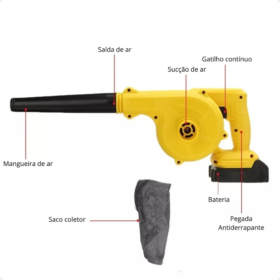 Miniatura: SOPRADOR DE FOLHAS MOTOR ELETRICO BOM-9709