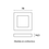 Miniatura: Luminária Led Cabinet 2W Quadrado 3000k BQ