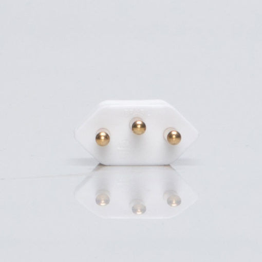 Miniatura: PLD1-3 BRANCO (B) PLUGUE 2P+T 10A 180G