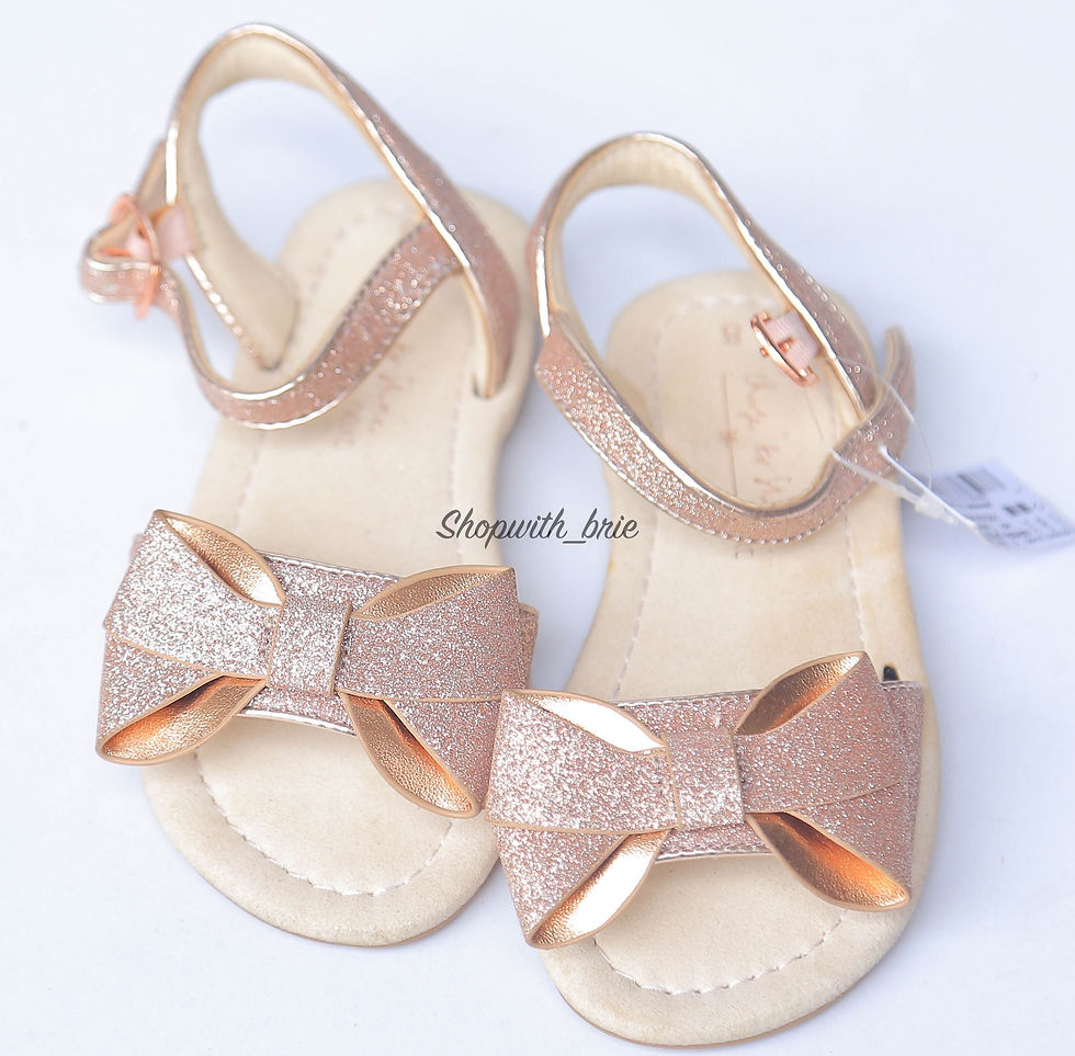 Next Golden Glittery Ribbon Girls’ Flat Sandals