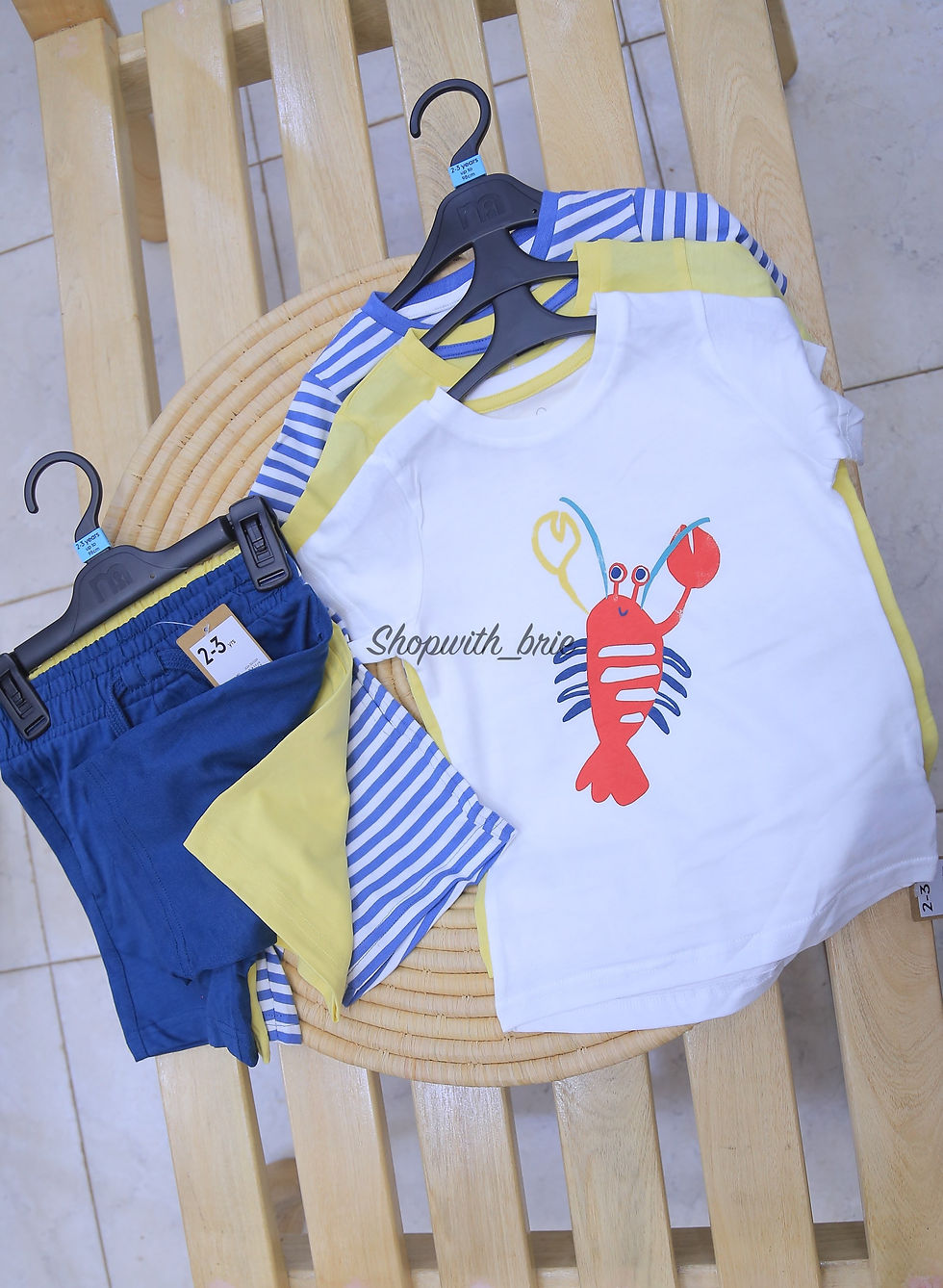 MotherCare 6 Piece Short Sleeved T-shirts with Matching Shorts 