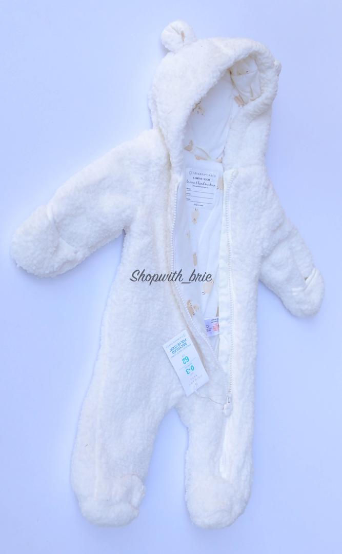 Primark White Fluffy Heavy Overall 