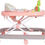 Thumbnail: Pink & Grey 3-in-1 Multi-Purpose Walker, Feeder, and Play Chair
