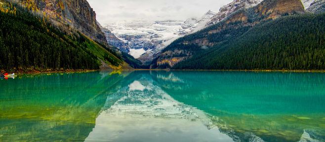 バンフ発ロッキー1日観光 4人家族と甥っ子夫婦 (9月下旬)