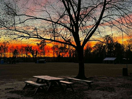 Sun setting at Broxton post the Customer Appreciation Day