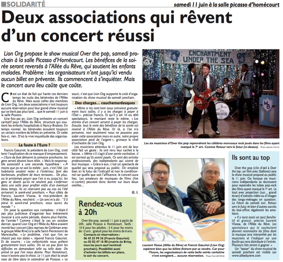 Concert Homécourt - Over The Pop
