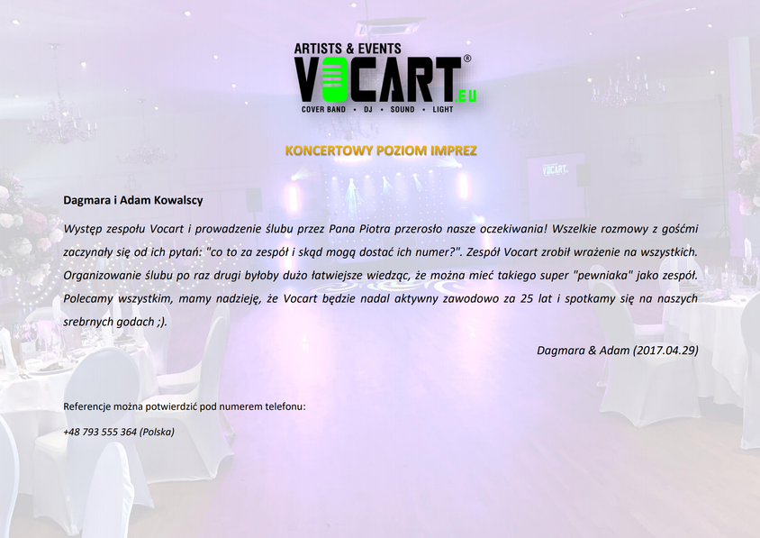 VOCART - Referencje - 2017.04.29 - Dagma