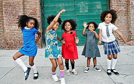 African American Kids Dancing