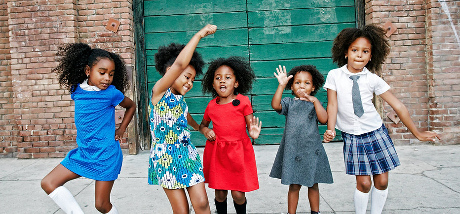 African American Kids Dancing