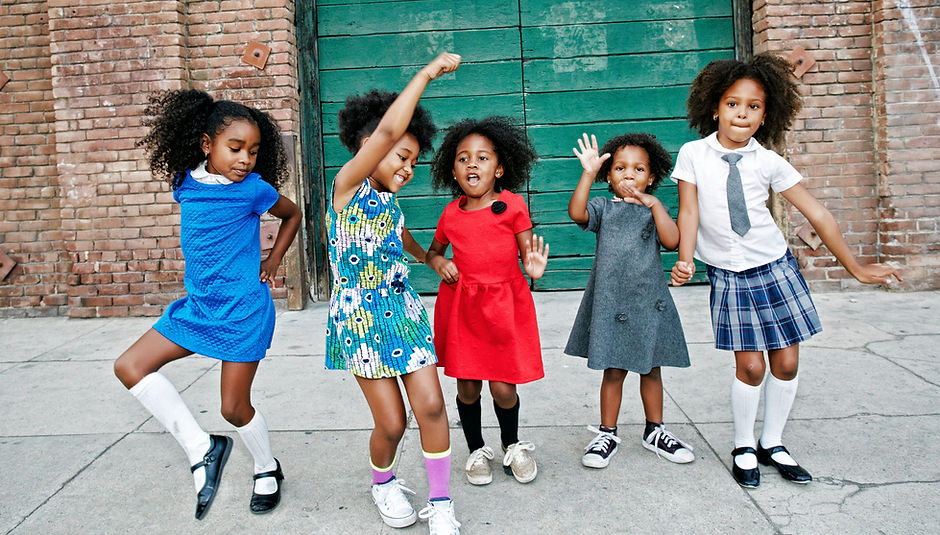 African American Kids Dancing