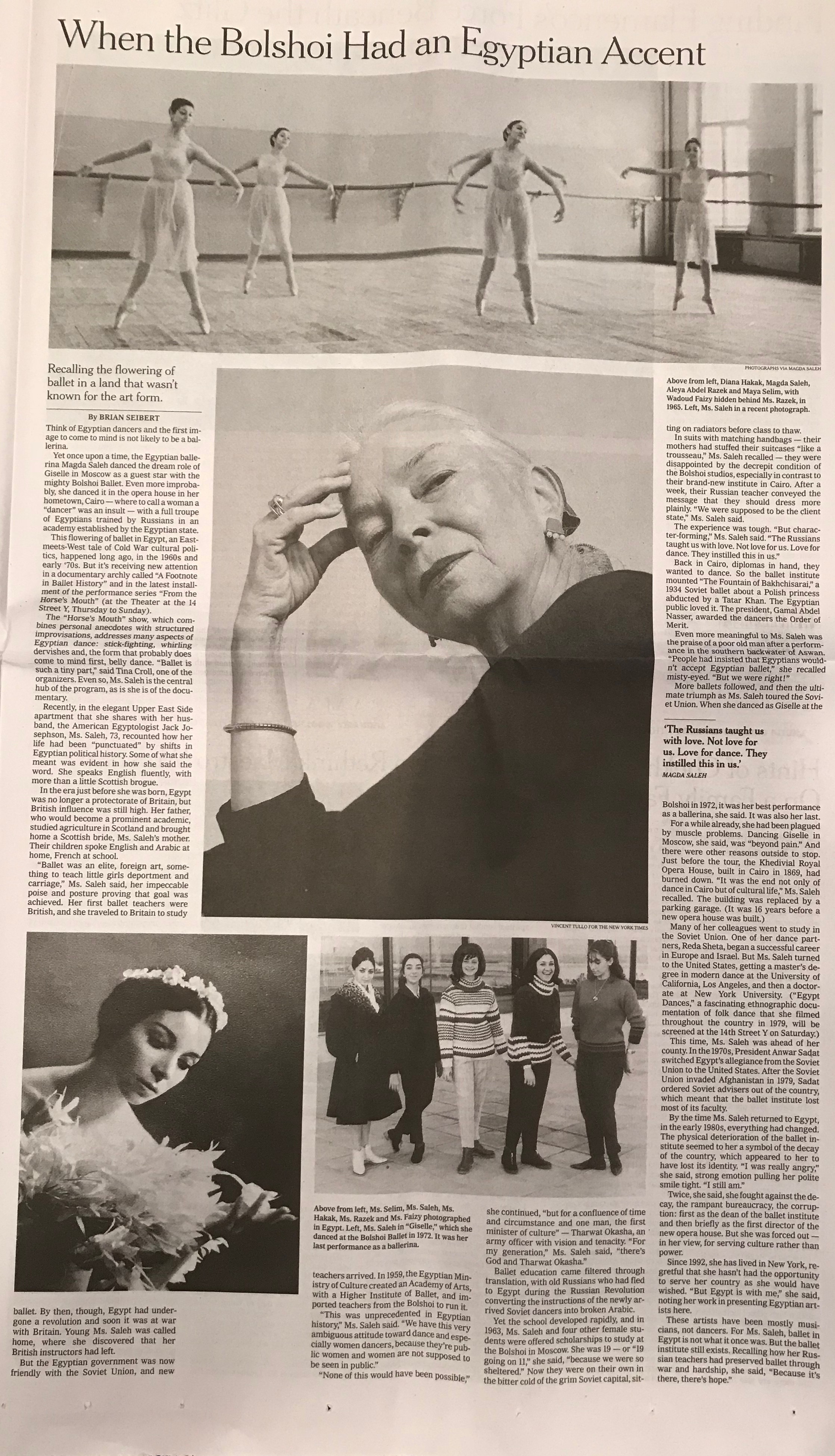 NY TIMES ARTS Full Page 3-14-18
