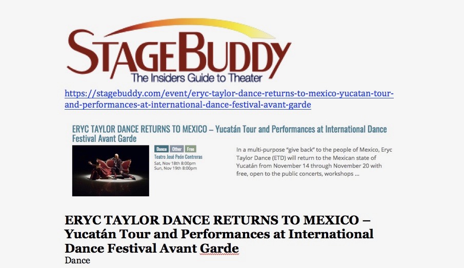 Eryc Taylor Dance Mexico Tour