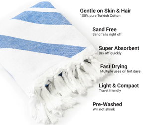 POMP & SASS Luxury Turkish towel features and benefits