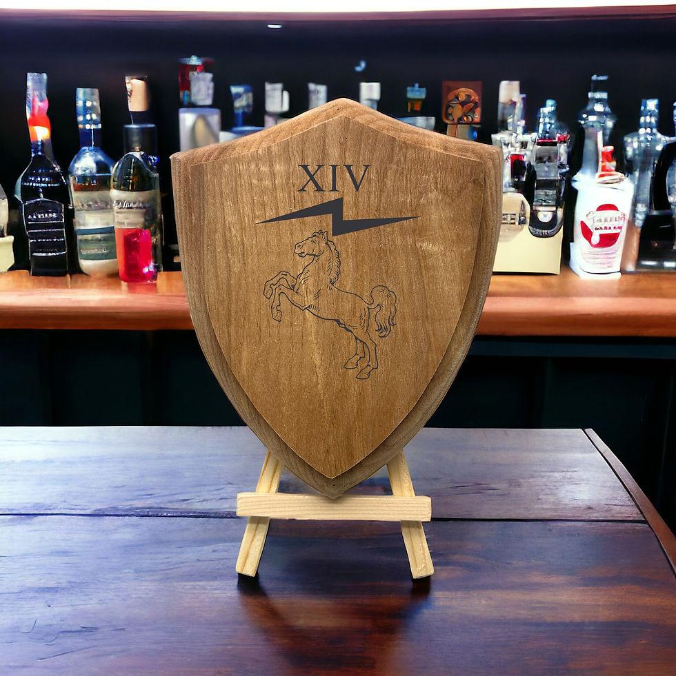 Bespoke Hardwood Customisable Shield – Personalised and Engravable