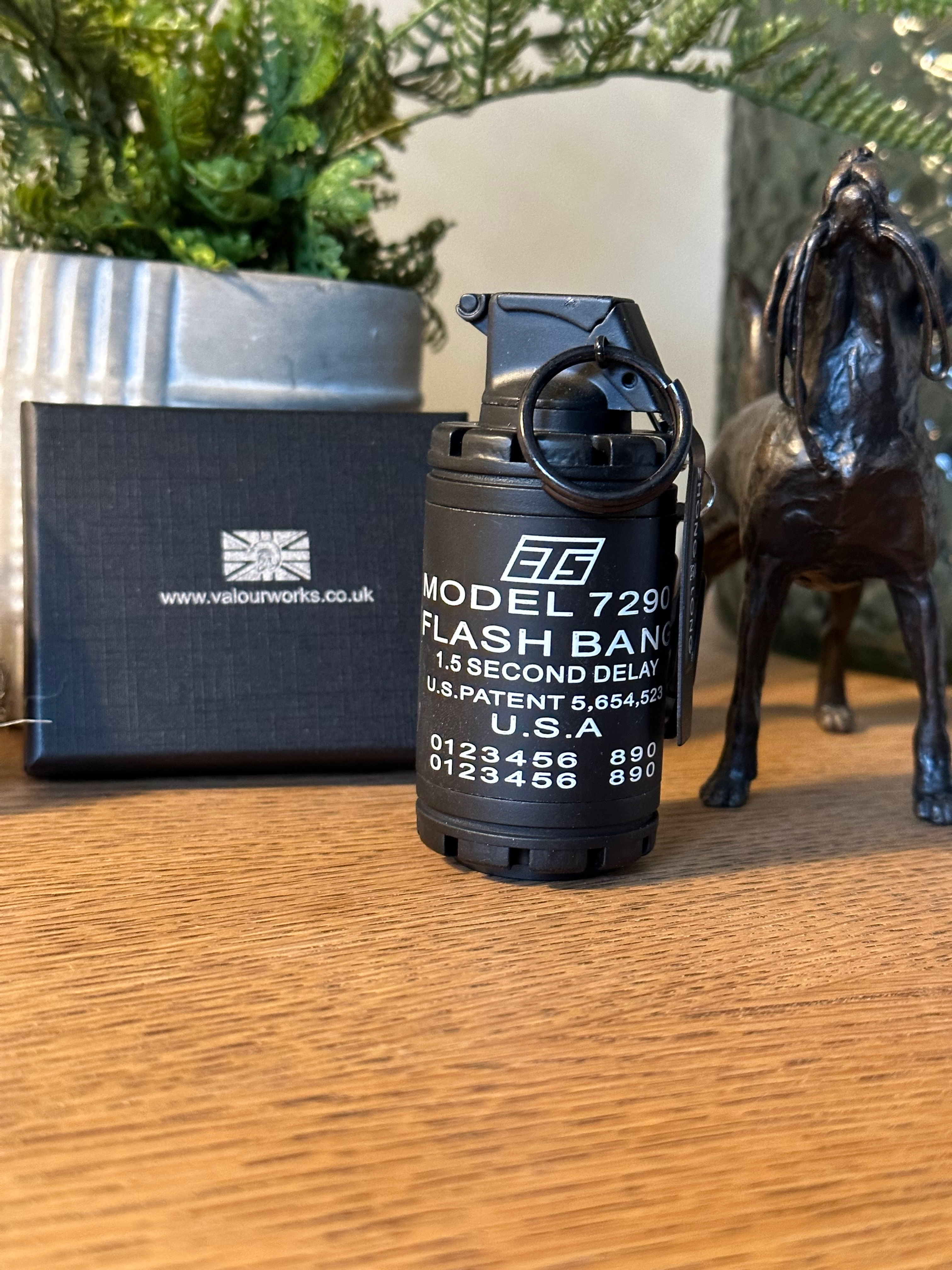 6MI - Novelty Military Distraction Grenade - Compact Refillable Gas Lighter